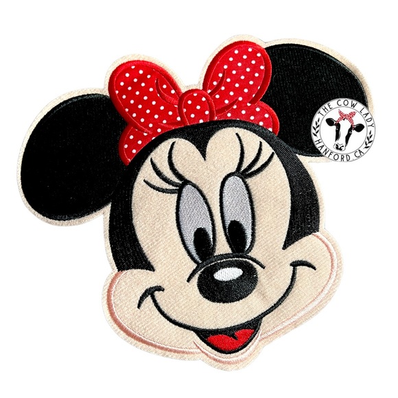 Minnie Mouse Patch Oversized Disney Kid’s Cartoon Disneyland Large Iron On NEW - Picture 3 of 5